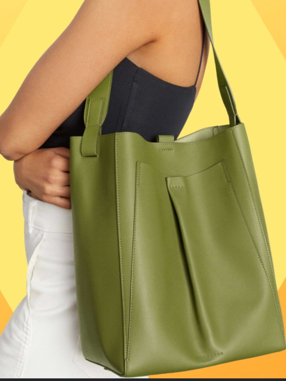 Everlane The Studio Bag in Moss Green